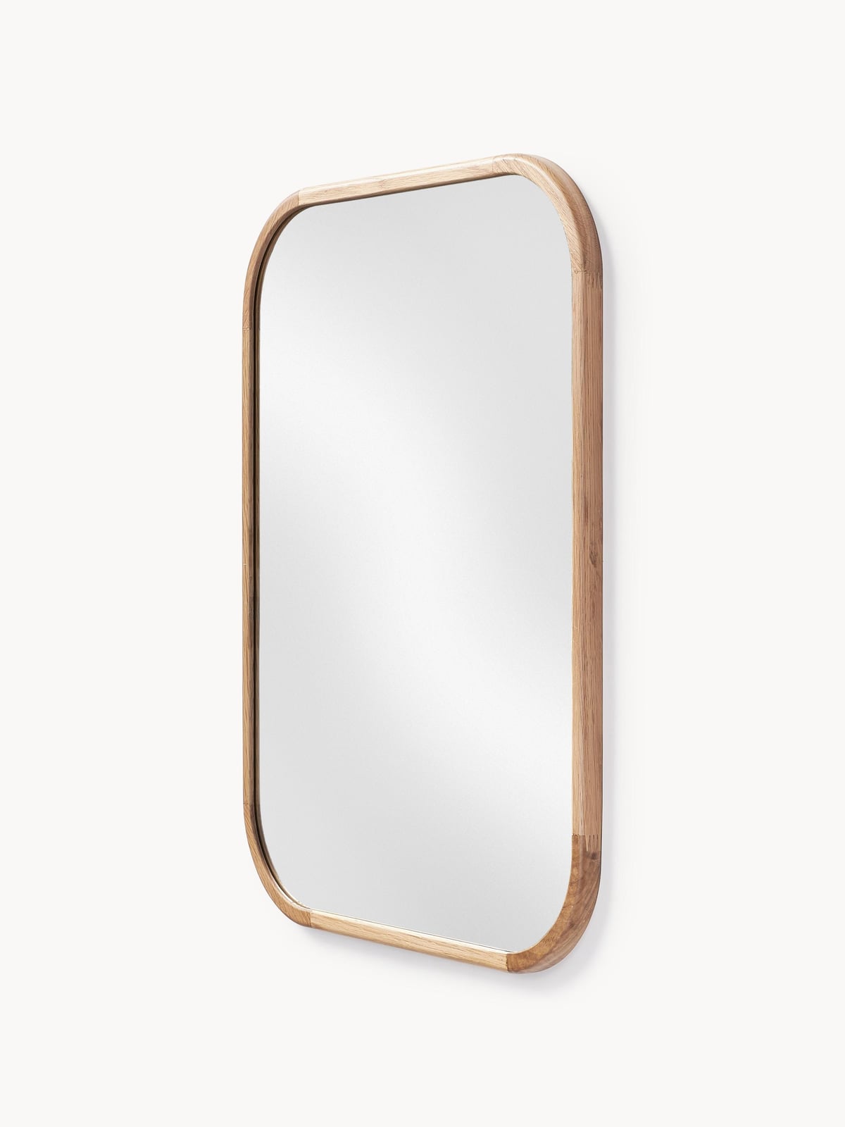 Levan Wall Mirror with Oak Wood Frame