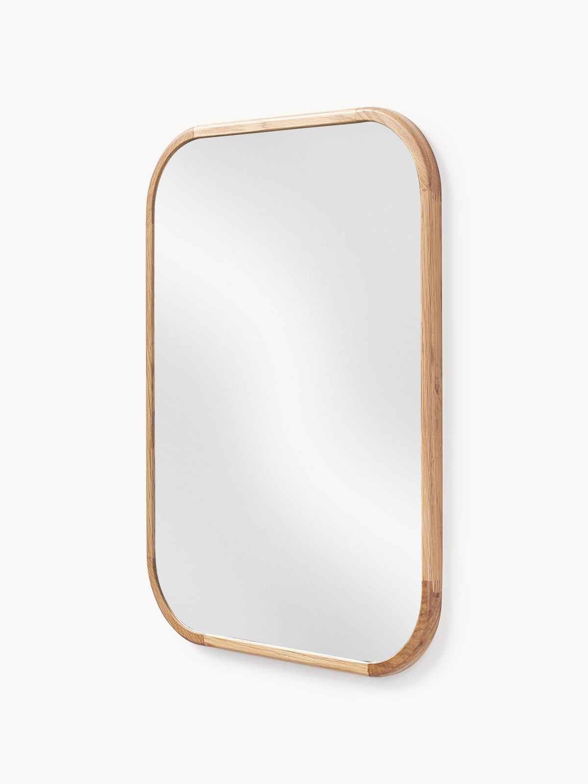 Levan Wall Mirror with Oak Wood Frame
