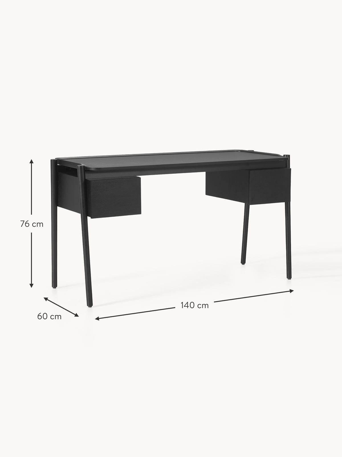 Libby Wooden Desk with Drawers