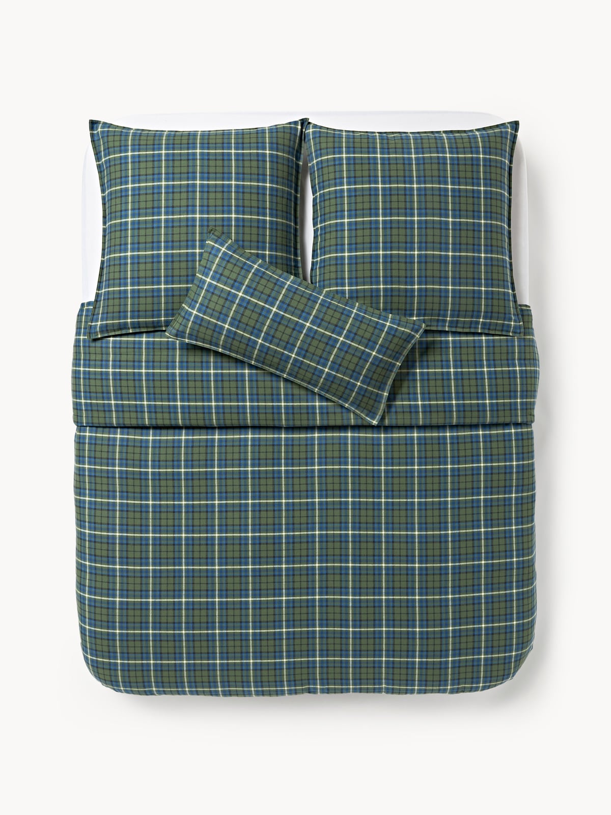 Linsay Checked Flannel Duvet Cover