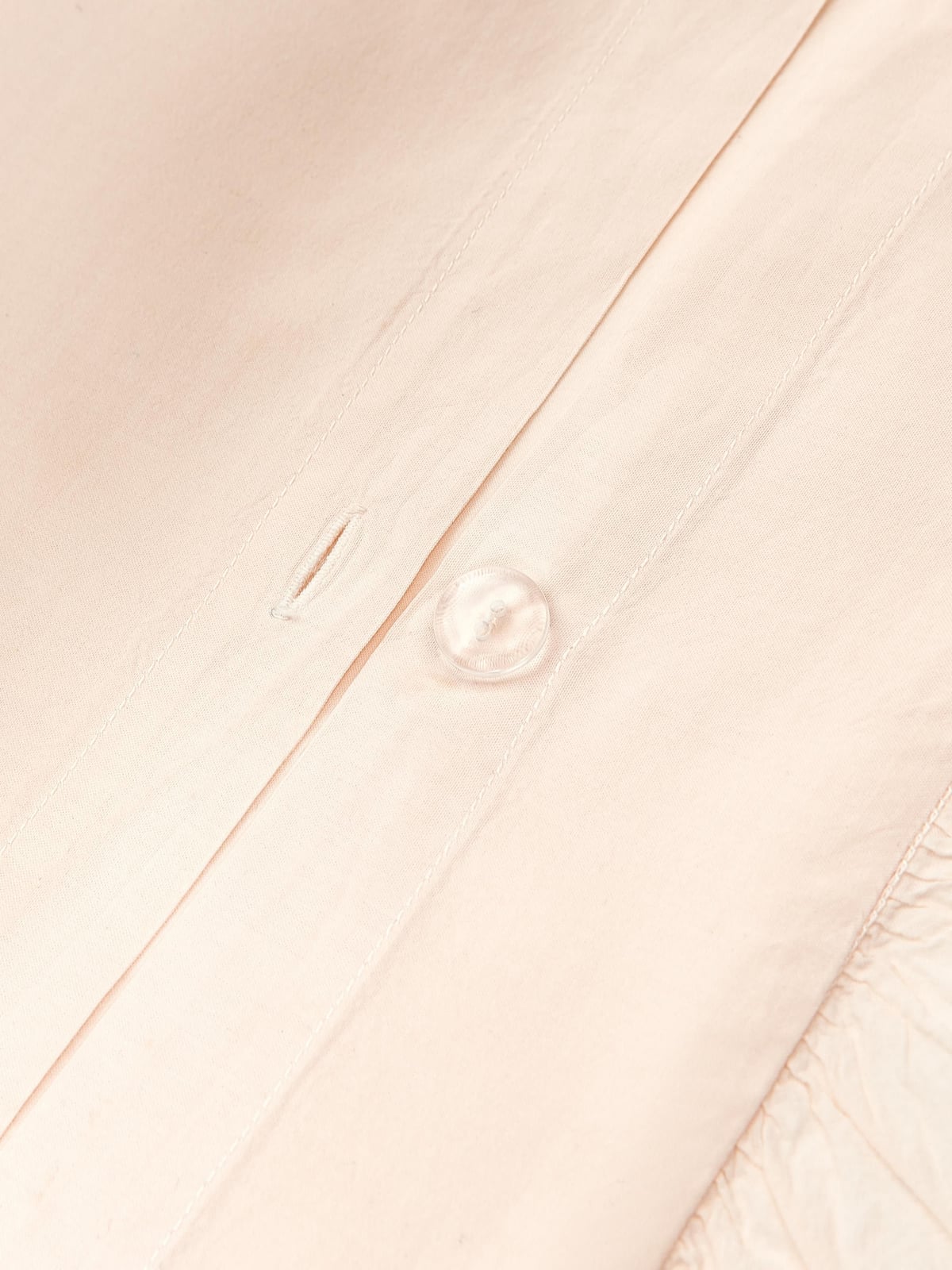 Louane Washed Cotton Percale Duvet Cover with Ruffles