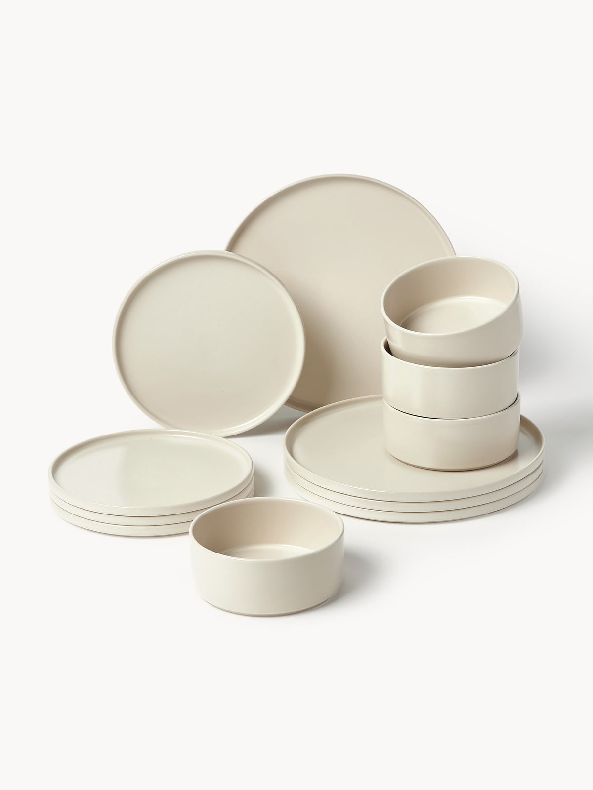 Lowri Handmade Tableware Set, 4 People, Set of 12