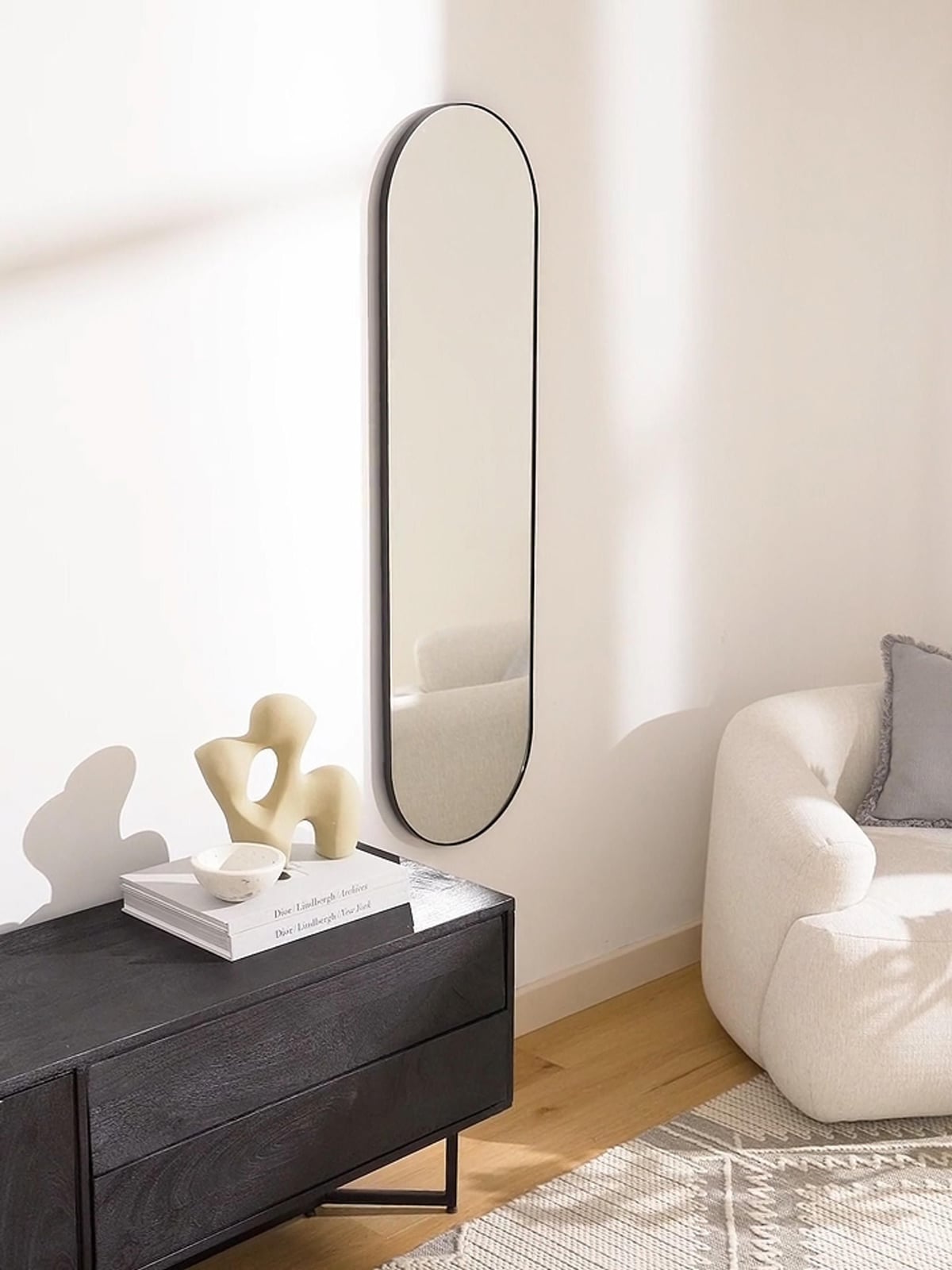Lucia Oval Full-Length Wall Mirror