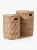 Lurdes Laundry Baskets with Lids, Set of 2