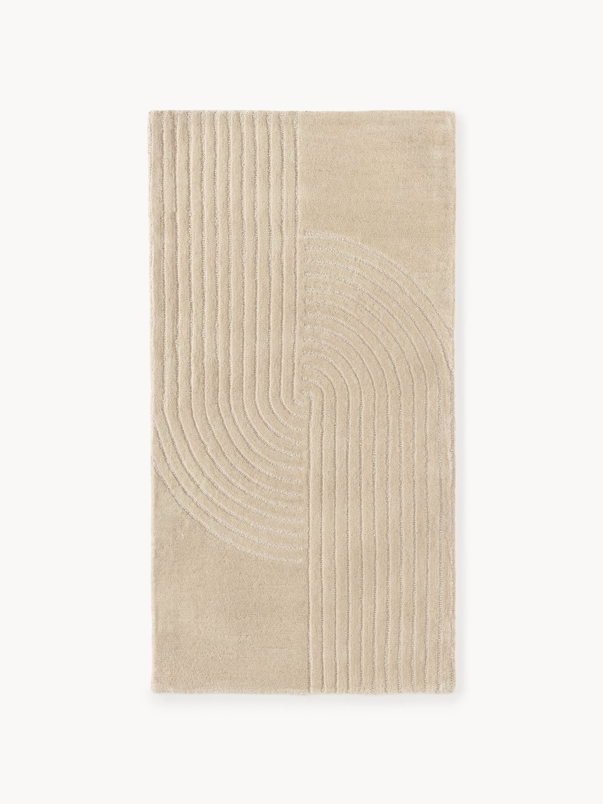 Mason High-Low Wool Rug, Hand-Tufted