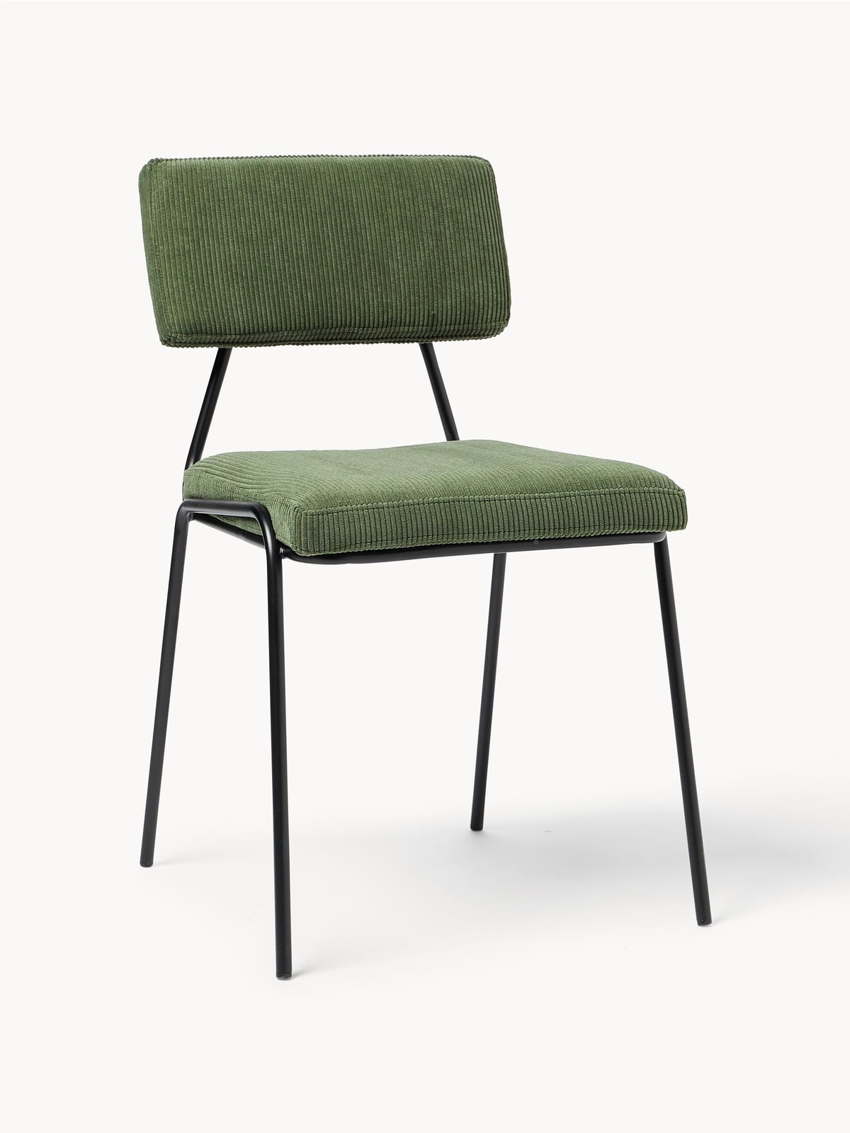 Mats Corduroy Upholstered Chairs, Set of 2