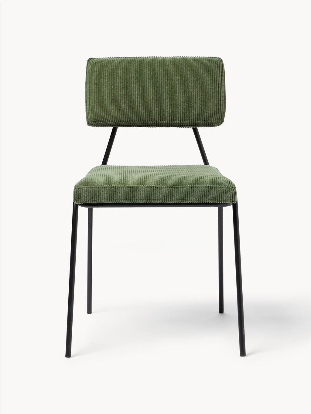 Mats Corduroy Upholstered Chairs, Set of 2