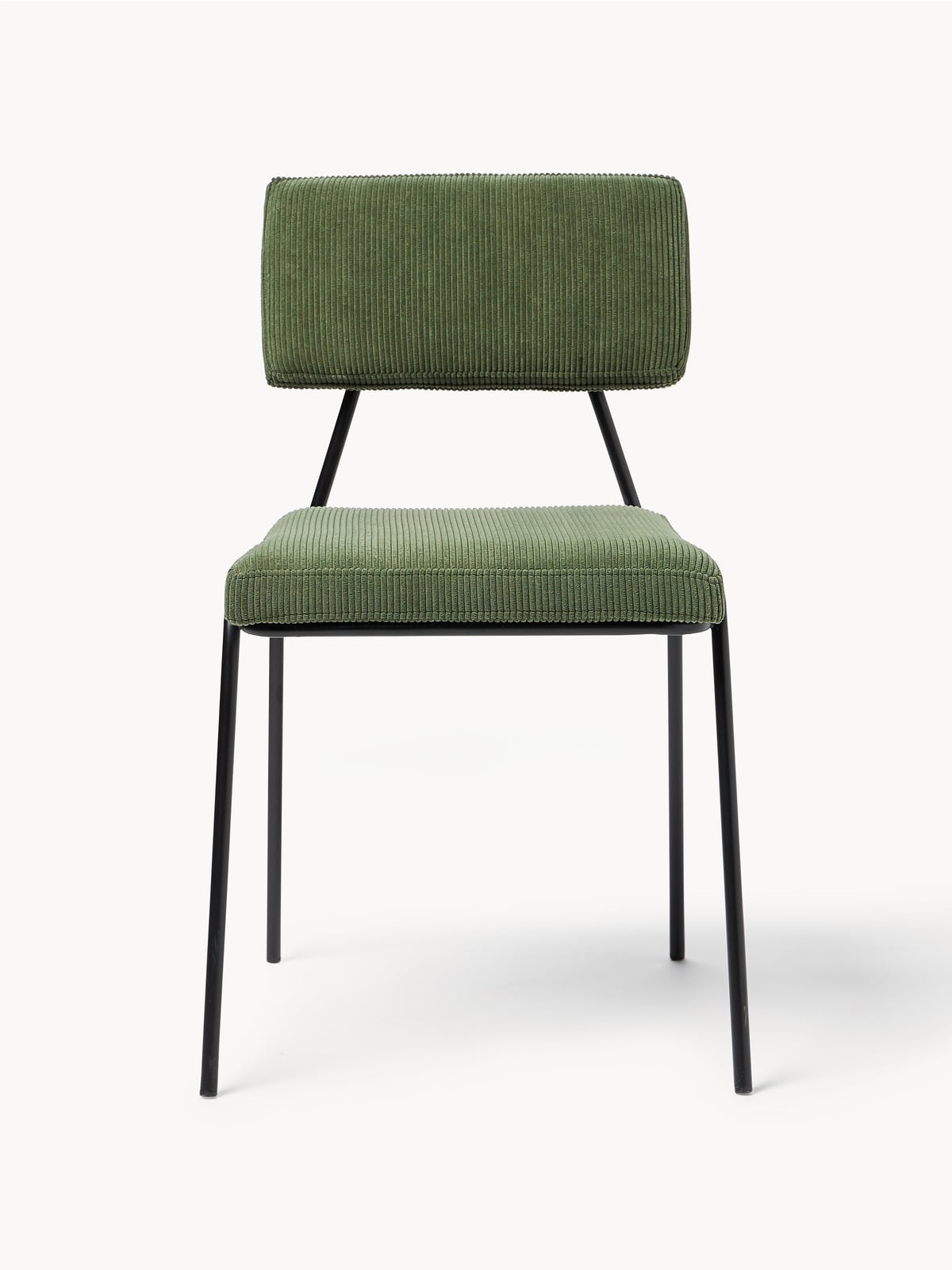 Mats Corduroy Upholstered Chairs, Set of 2