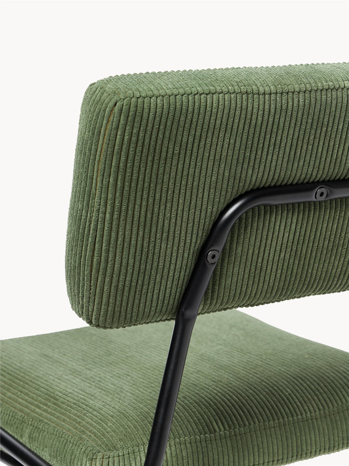 Mats Corduroy Upholstered Chairs, Set of 2