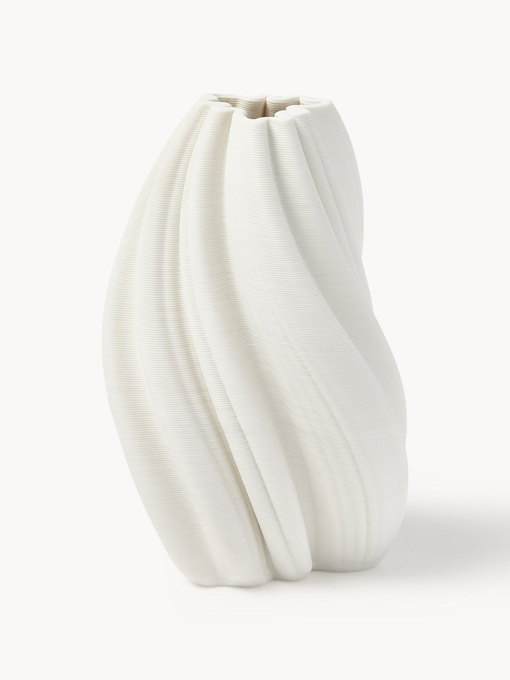 Melody 3D Printed Porcelain Vase, H 18 cm