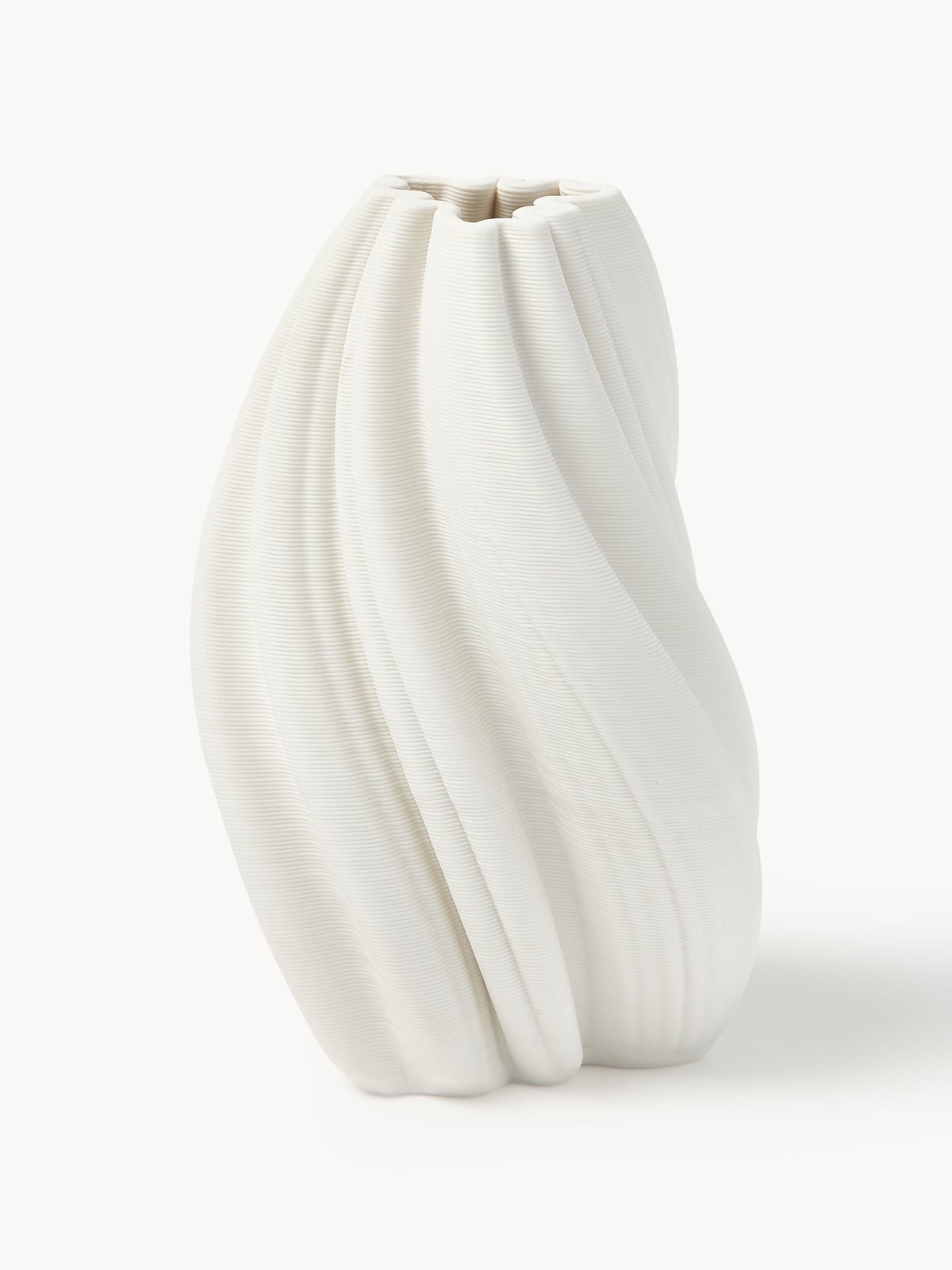 Melody 3D Printed Porcelain Vase, H 18 cm
