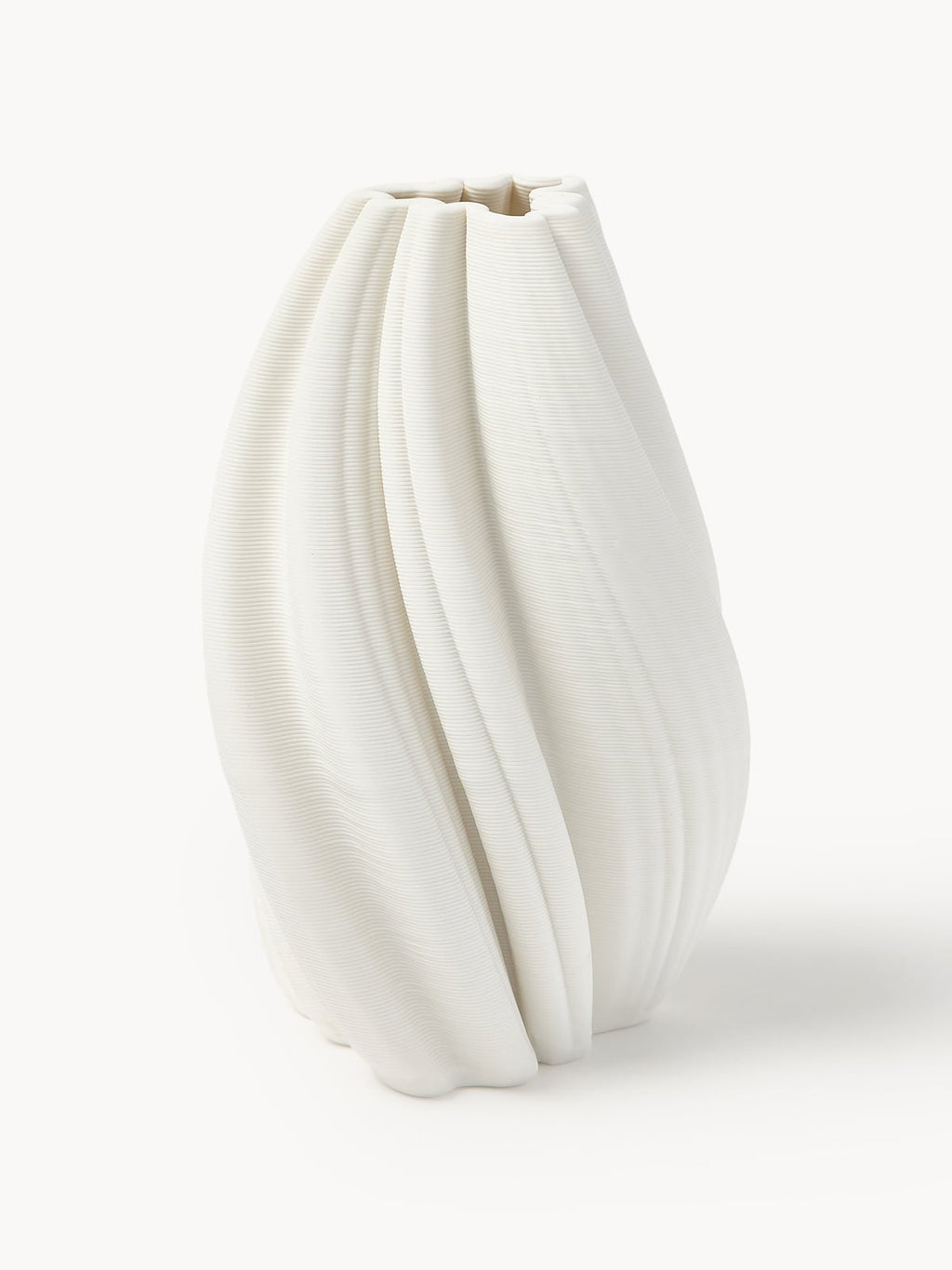 Melody 3D Printed Porcelain Vase, H 18 cm