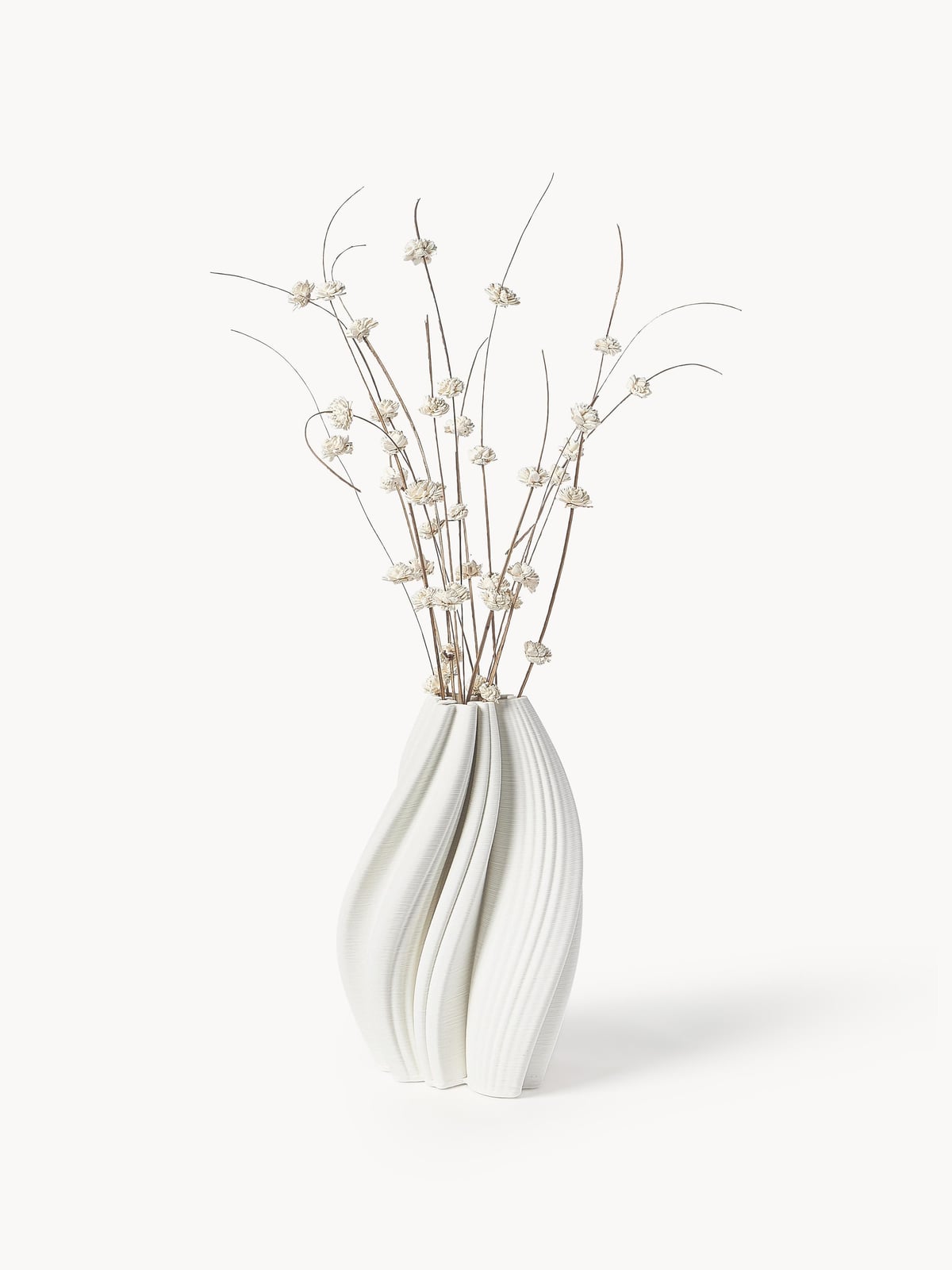 Melody 3D Printed Porcelain Vase, H 29 cm