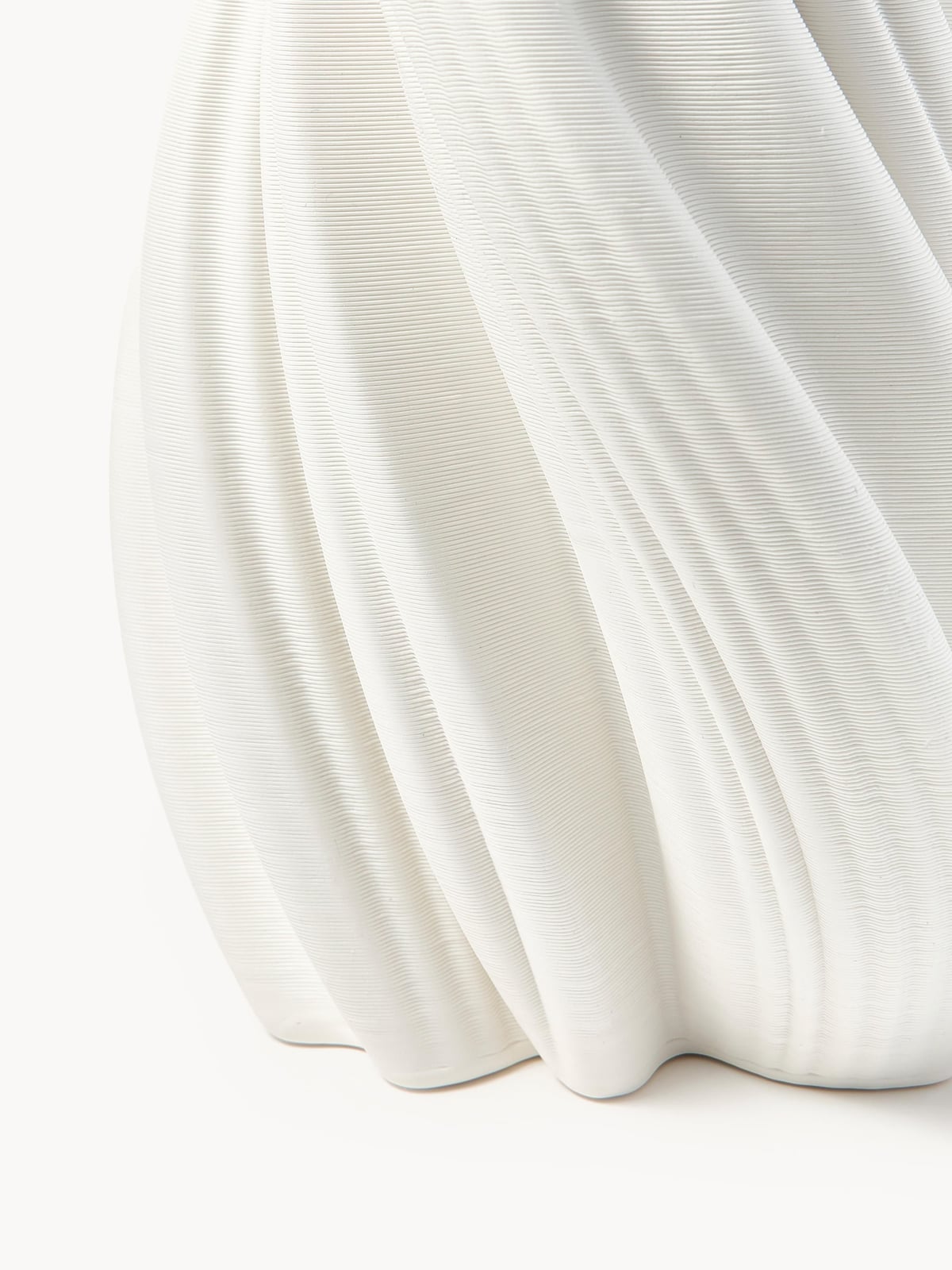 Melody 3D Printed Porcelain Vase, H 42 cm