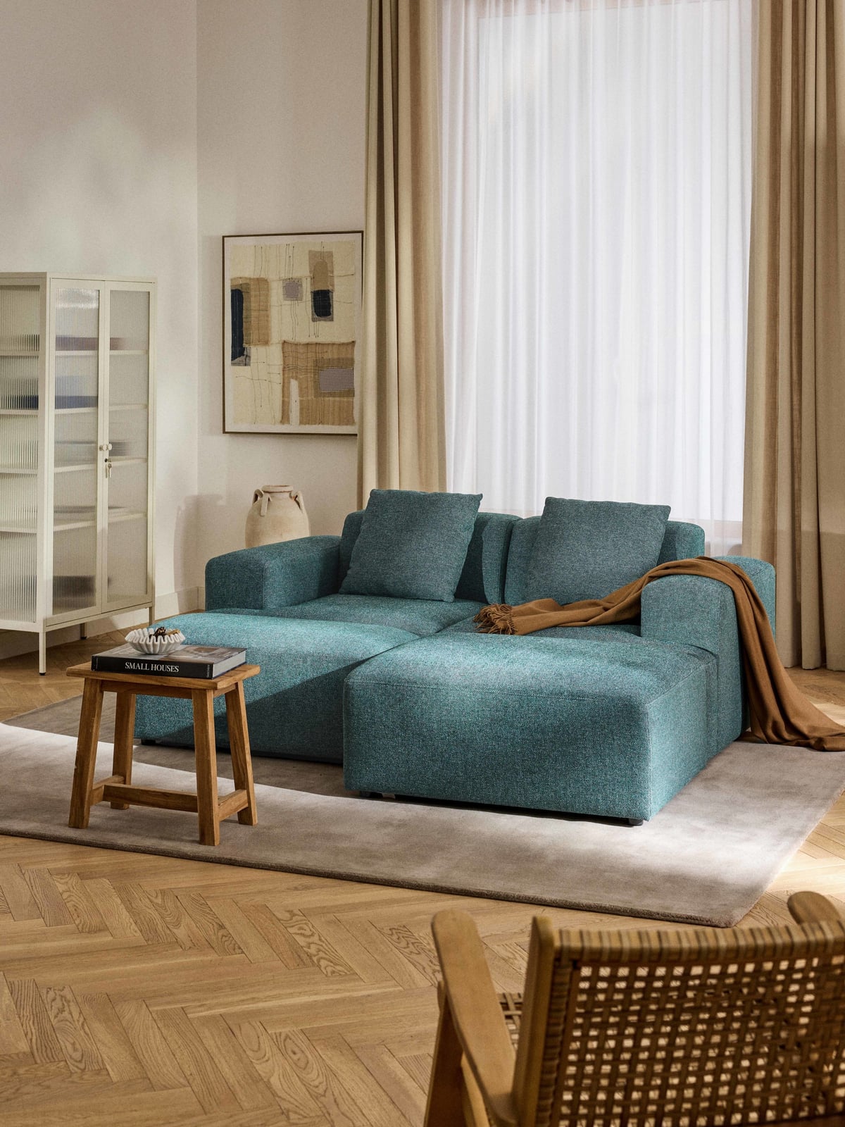 Melva Ottoman, W 99 x D 42 cm