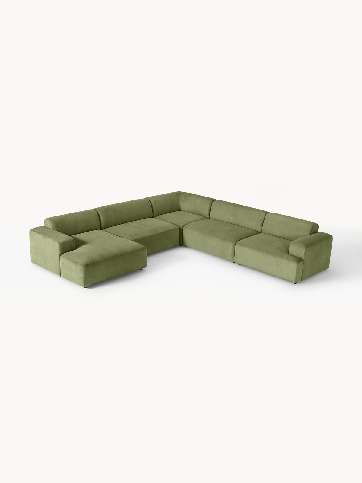 Melva XL Corduroy Corner Sofa