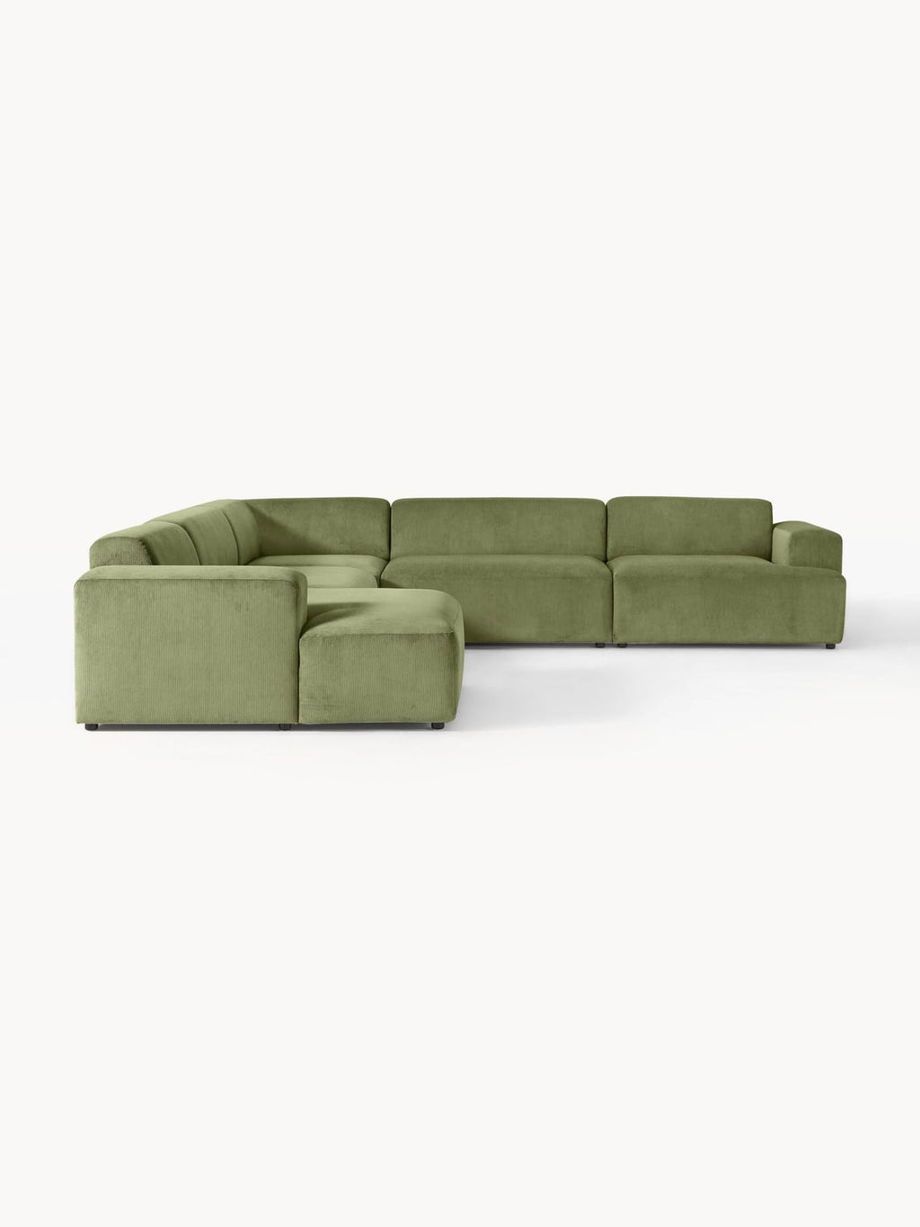 Melva XL Corduroy Corner Sofa