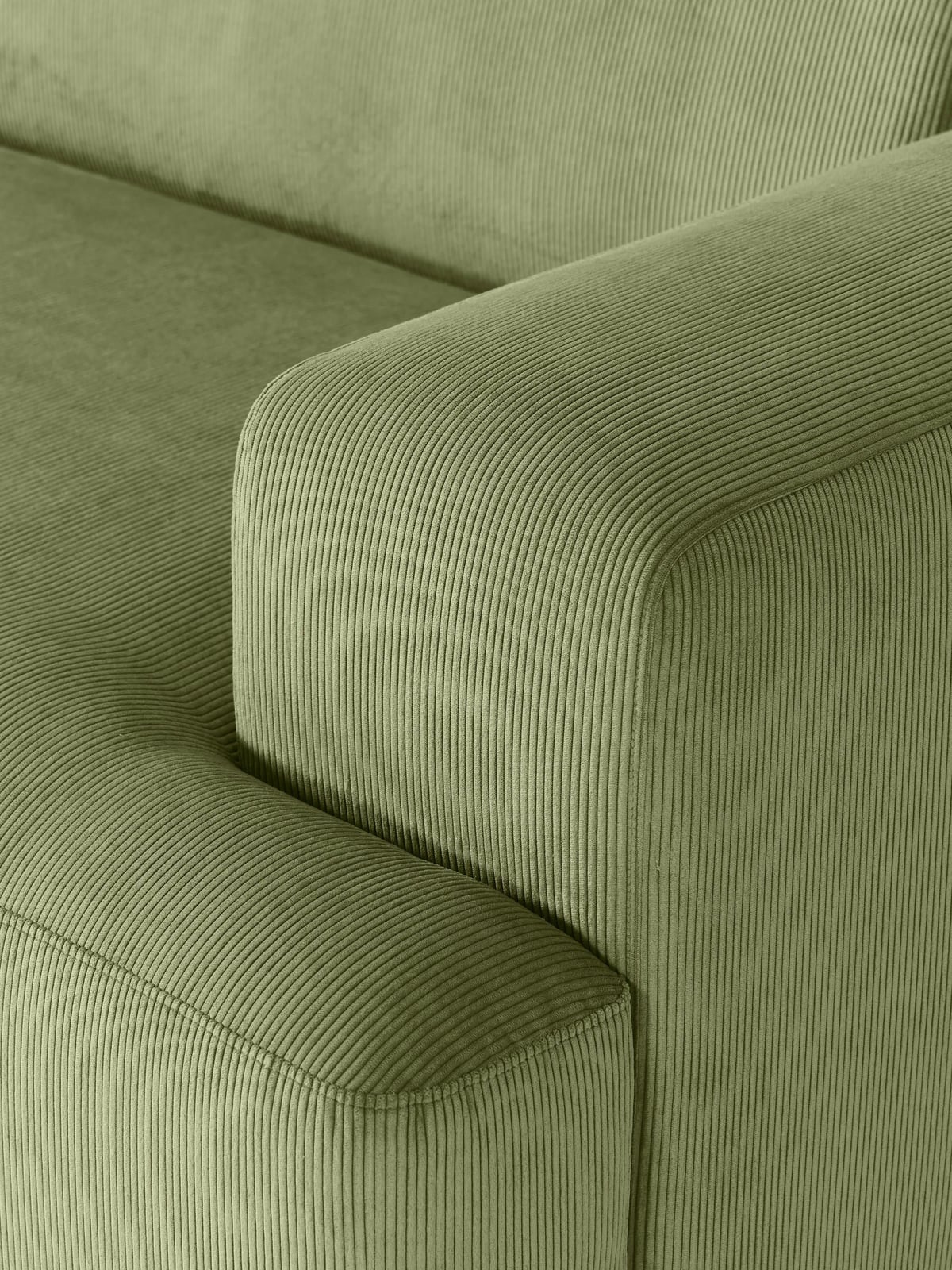 Melva XL Corduroy Corner Sofa