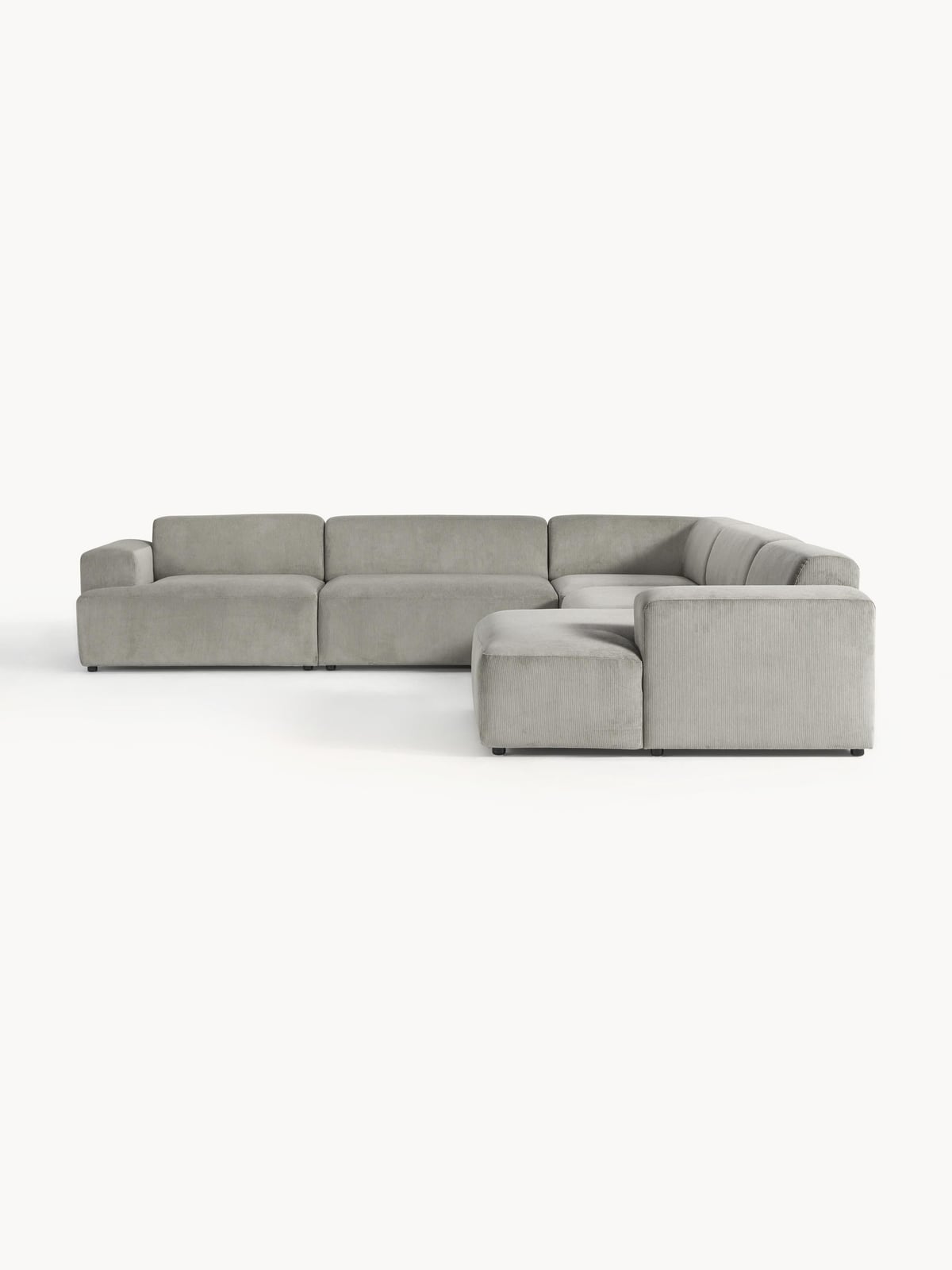 Melva XL Corduroy Corner Sofa