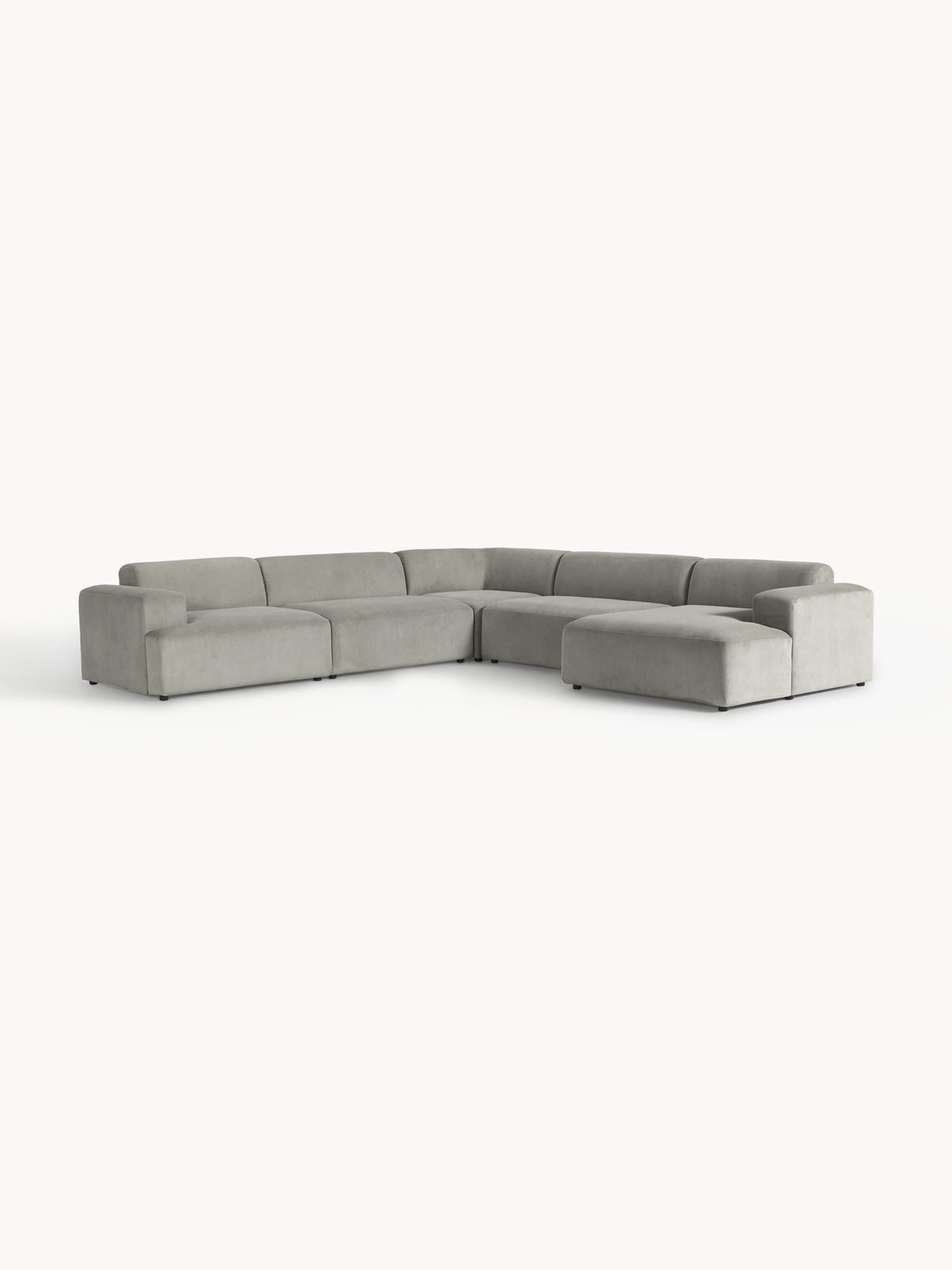 Melva XL Corduroy Corner Sofa