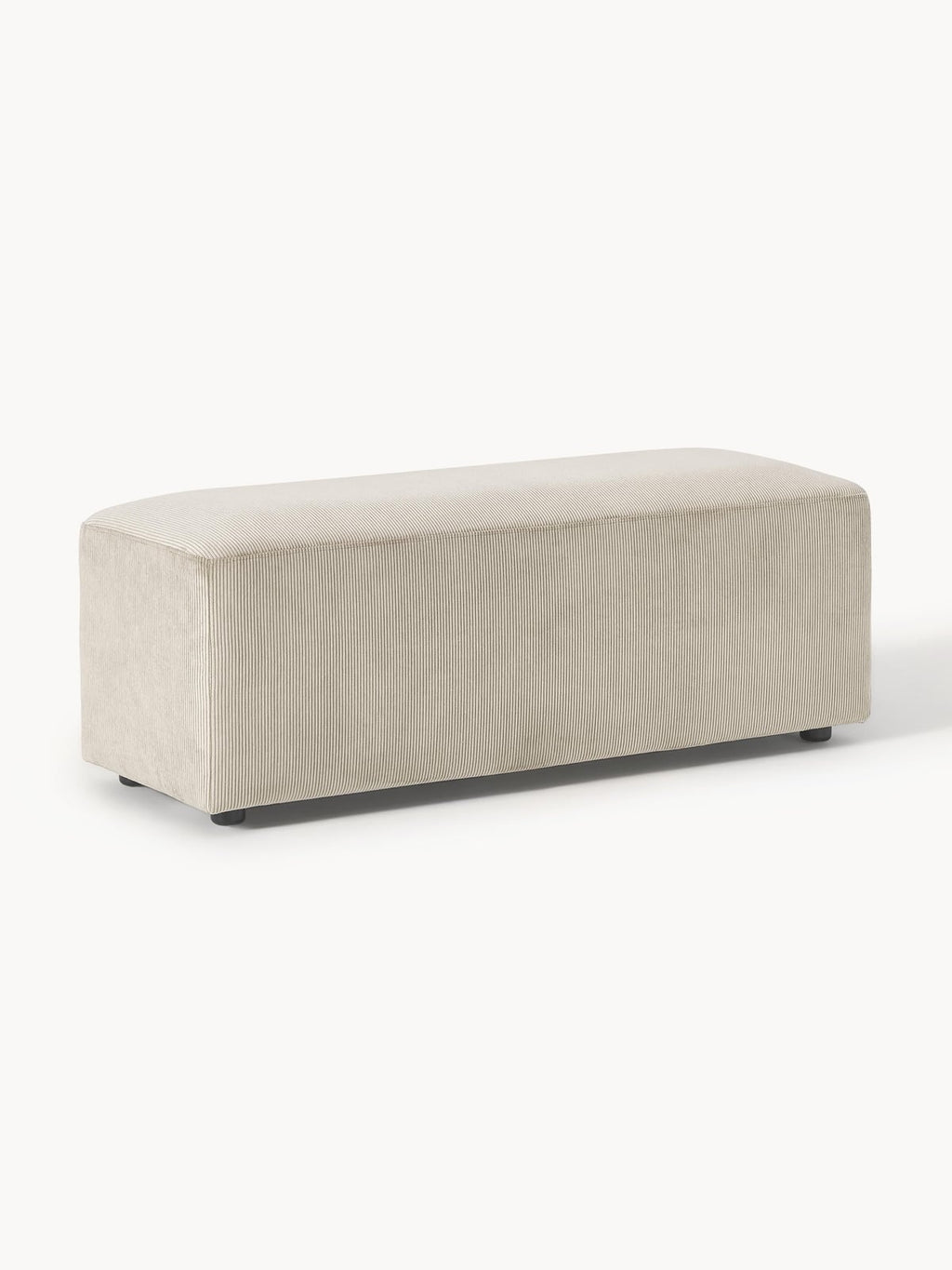 Melva XL Corduroy Ottoman, W 116 x D 42 cm