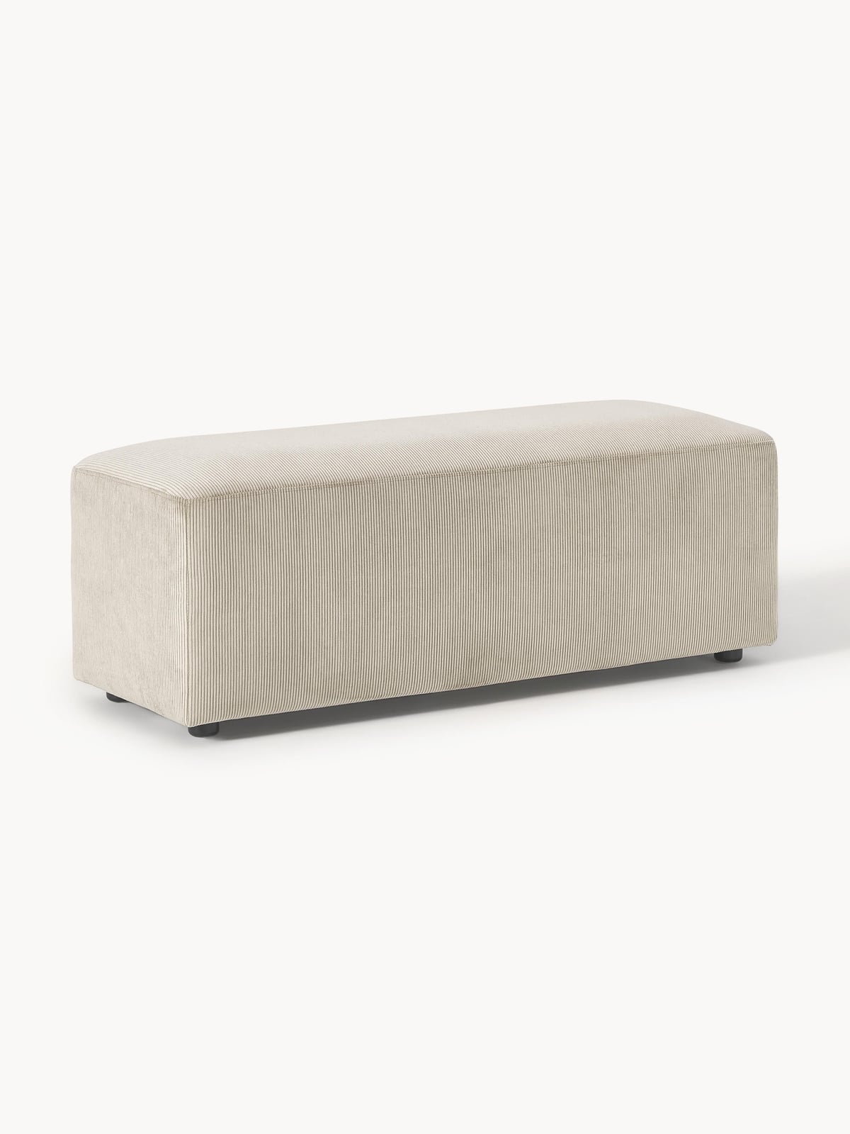 Melva XL Corduroy Ottoman, W 116 x D 42 cm