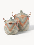 Mija Storage Baskets with Lids, Set of 2