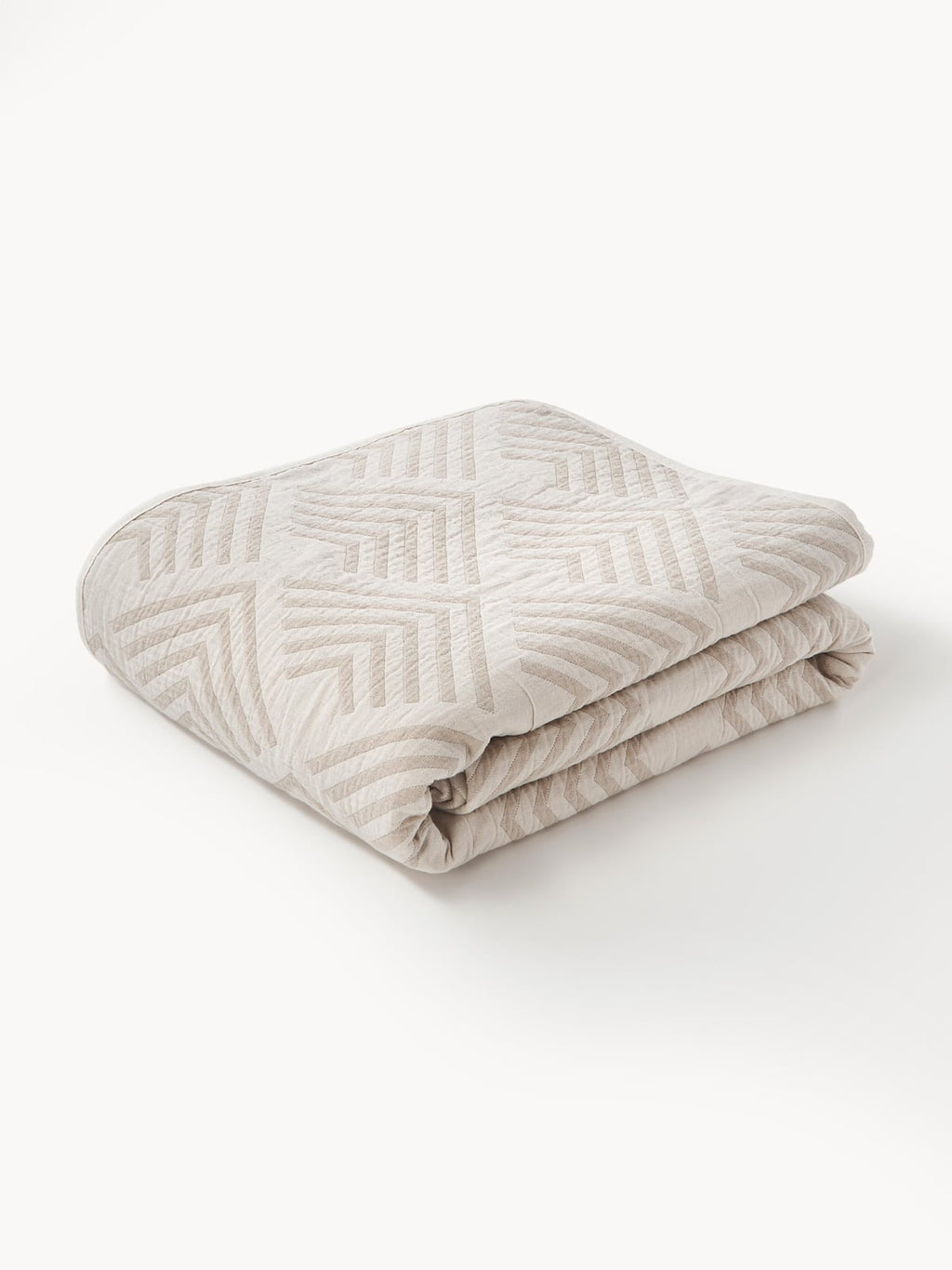 Milano Jacquard Bedspread with Graphic Pattern