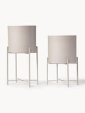 Mina Metal Plant Pots, Set of 2