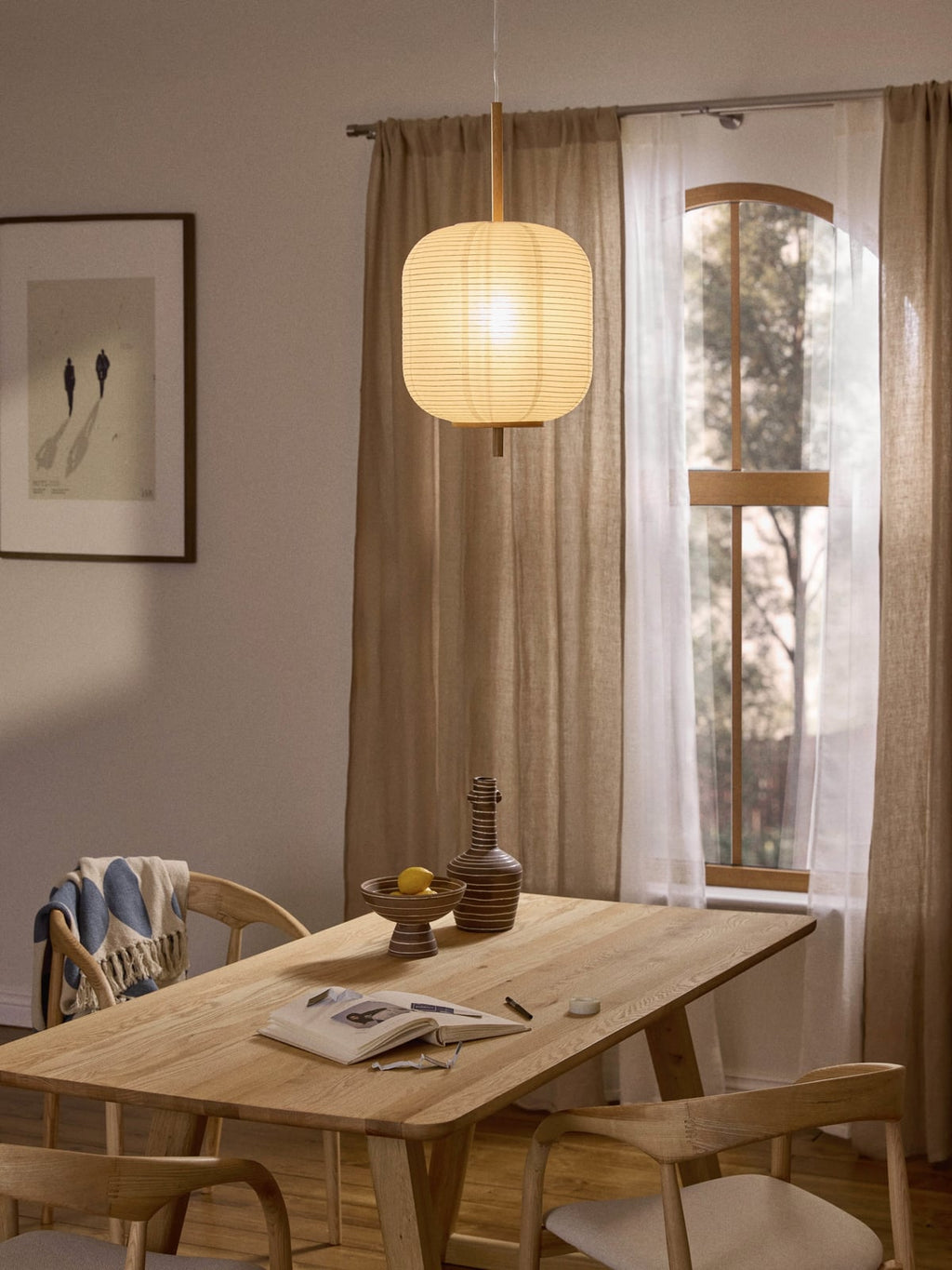 Misaki Rice Paper Design Pendant Light