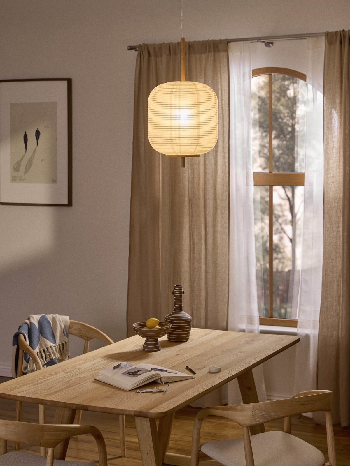 Misaki Rice Paper Design Pendant Light