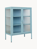 Mixer Metal Display Cabinet The with Ribbed Glass