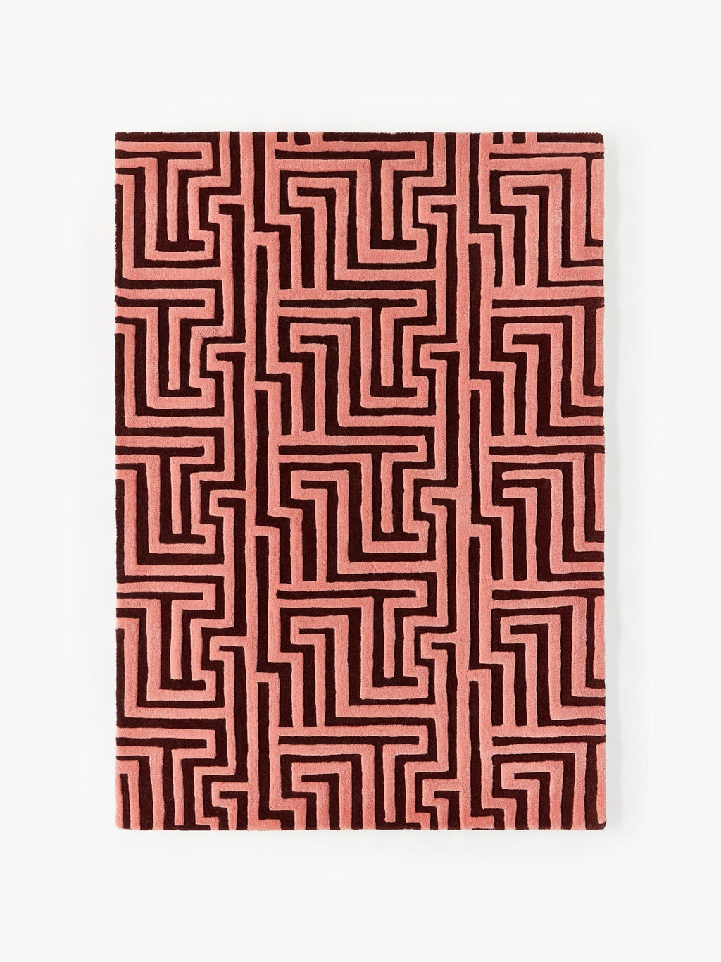 Monty High-Low Wool Rug, Hand-Tufted