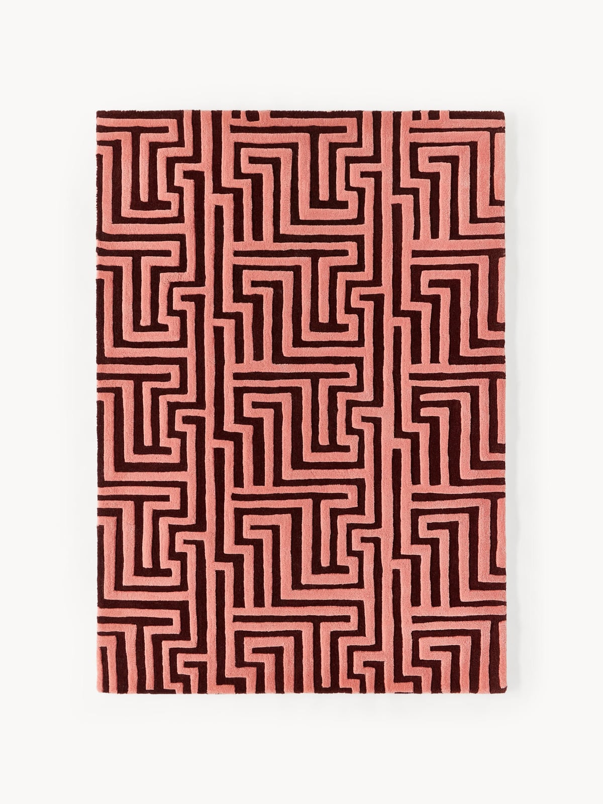 Monty High-Low Wool Rug, Hand-Tufted