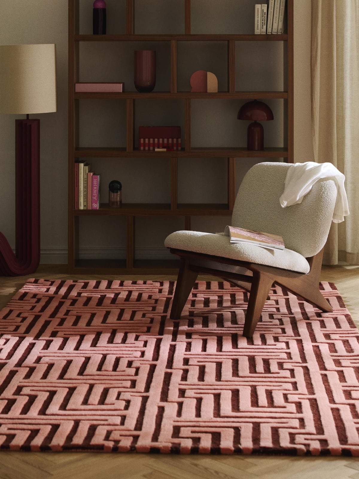 Monty High-Low Wool Rug, Hand-Tufted