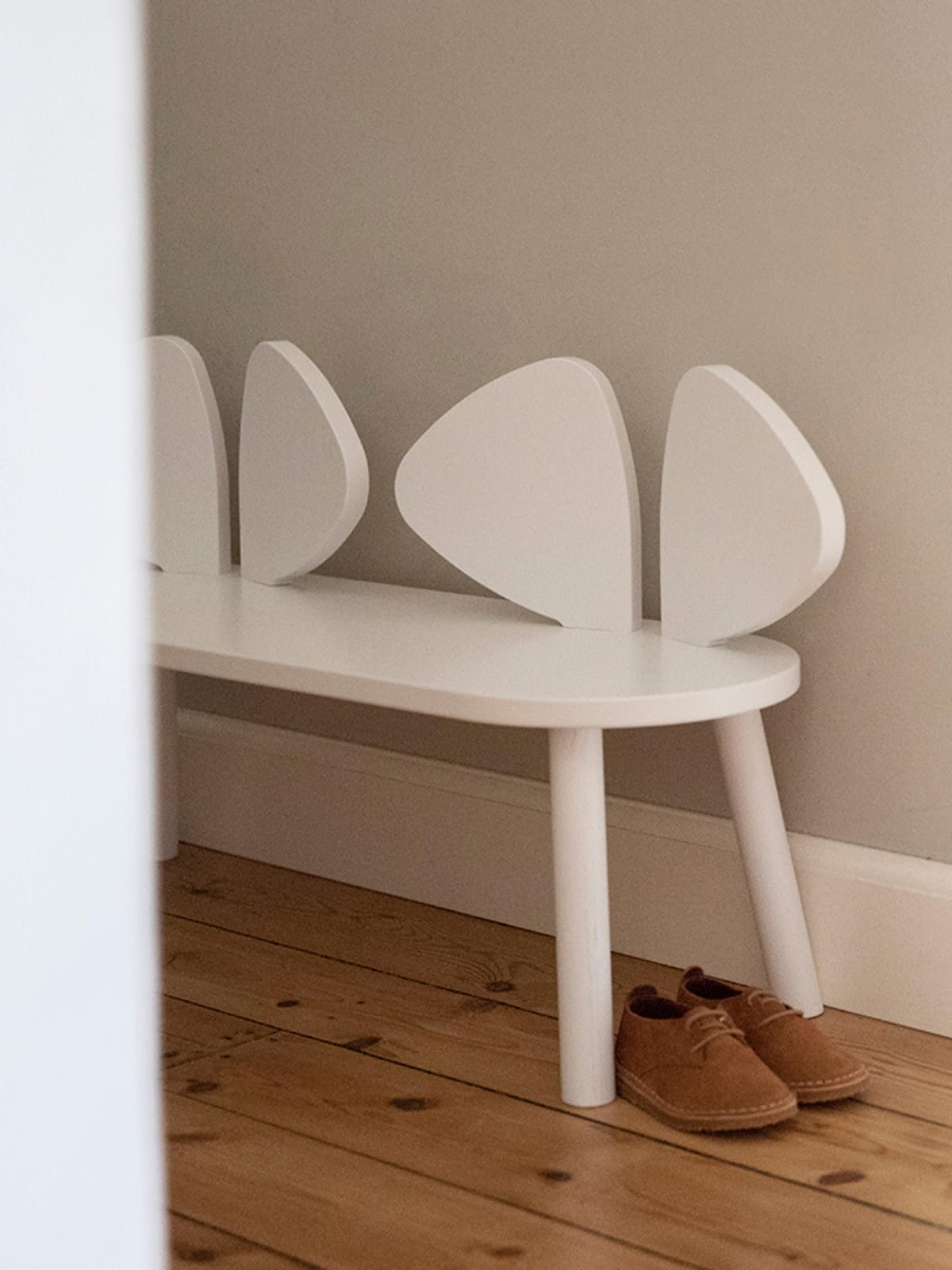 Mouse Kids Wooden Bench