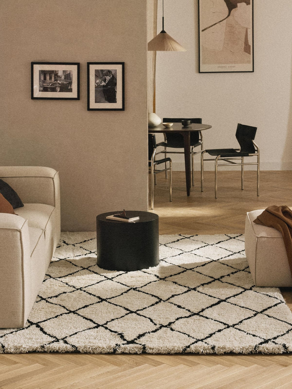 Naima Hand-Tufted Fluffy High-Pile Rug