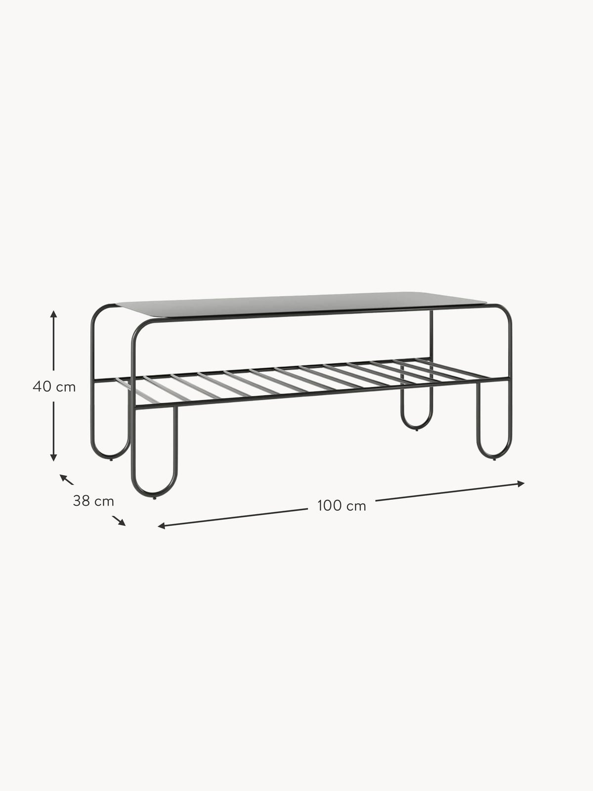 Nash Metal Shoe Rack