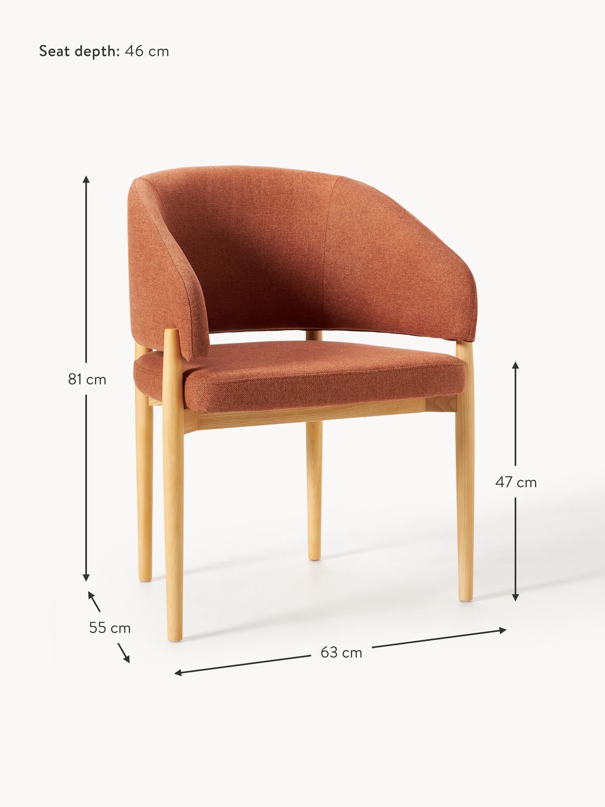 Nemo Dining Chair with Armrests
