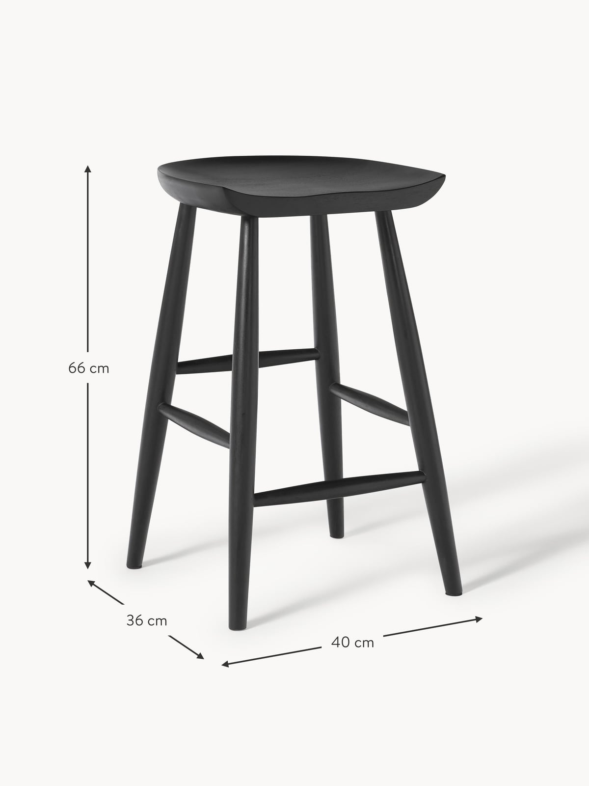 Nino Mango Wood Counter Stool