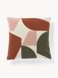 Nomi Cotton Cushion Cover with Abstract Decoration