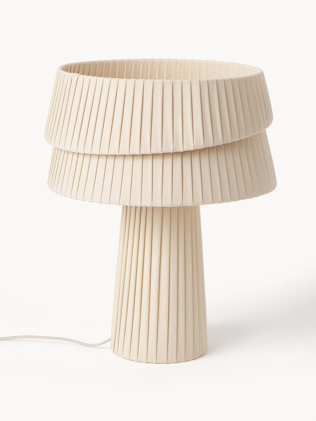Nyla Table Lamp with An Asymmetrical Lampshade