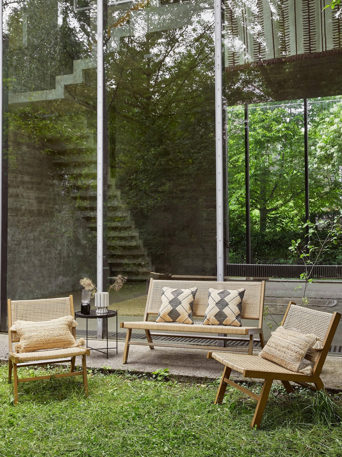 Palina Wickerwork Garden Bench