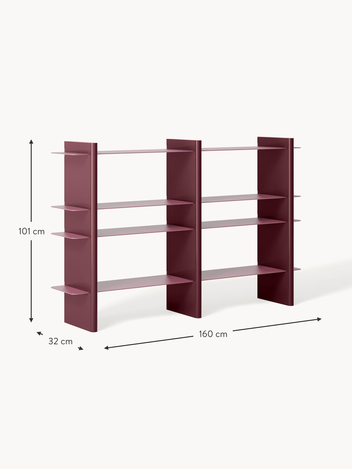 Rami Shelving Unit with Metal Elements
