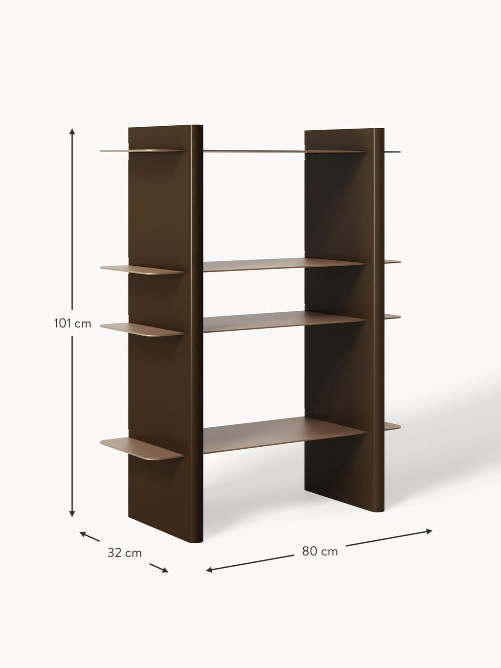 Rami Shelving Unit with Metal Elements