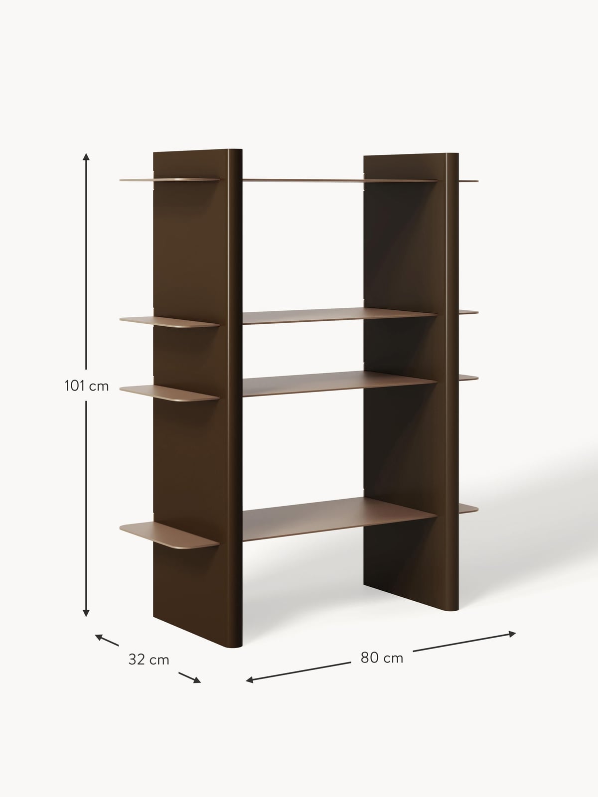 Rami Shelving Unit with Metal Elements