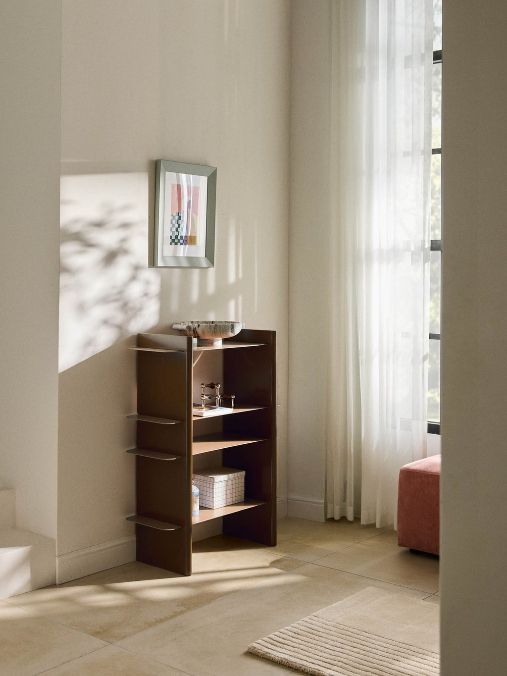 Rami Shelving Unit with Metal Elements
