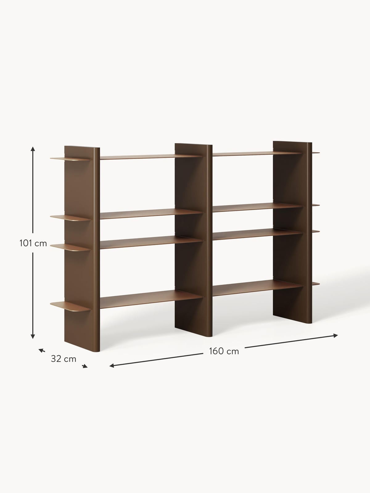 Rami Shelving Unit with Metal Elements
