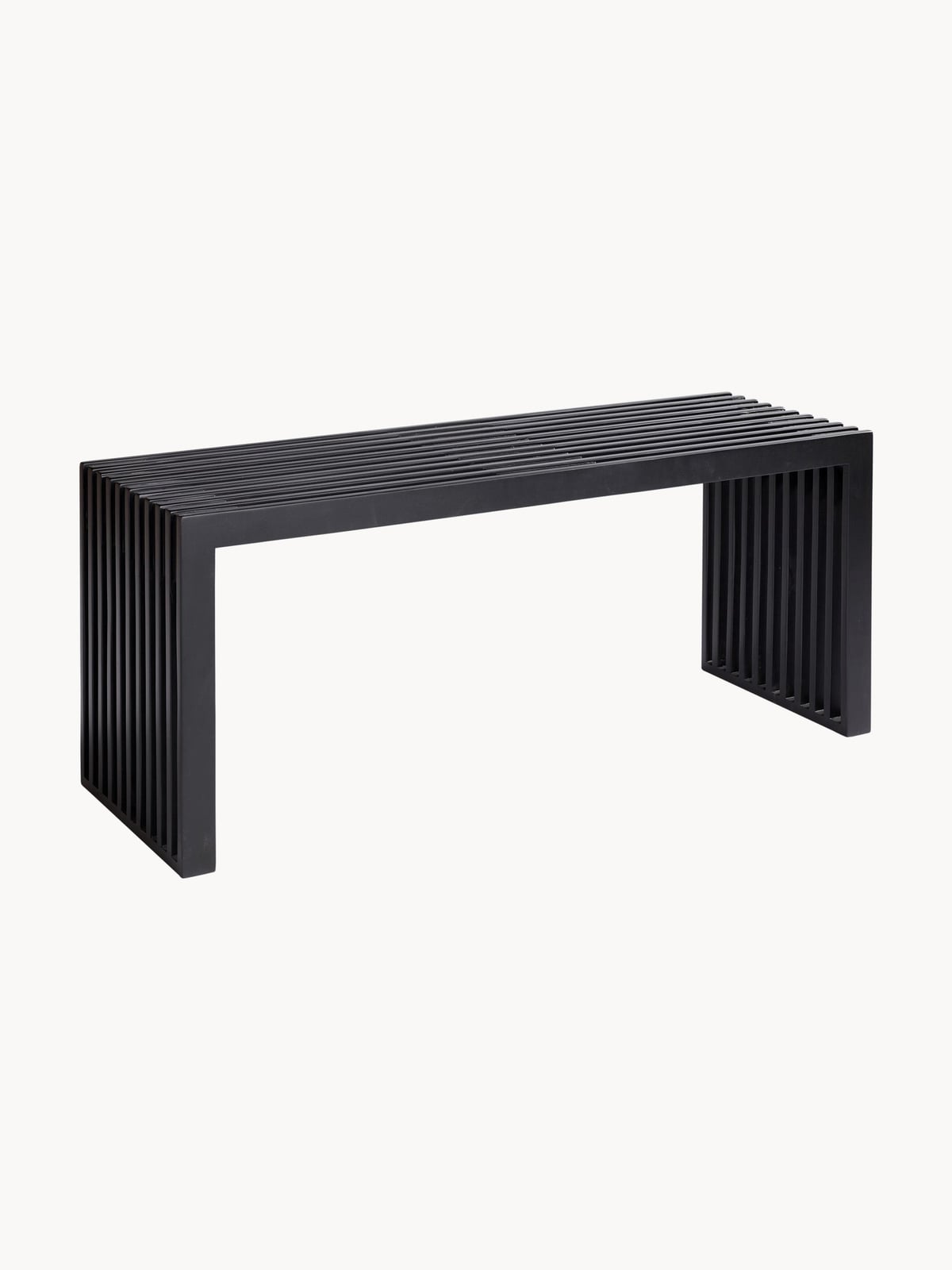 Rib Mahogany Wood Bench