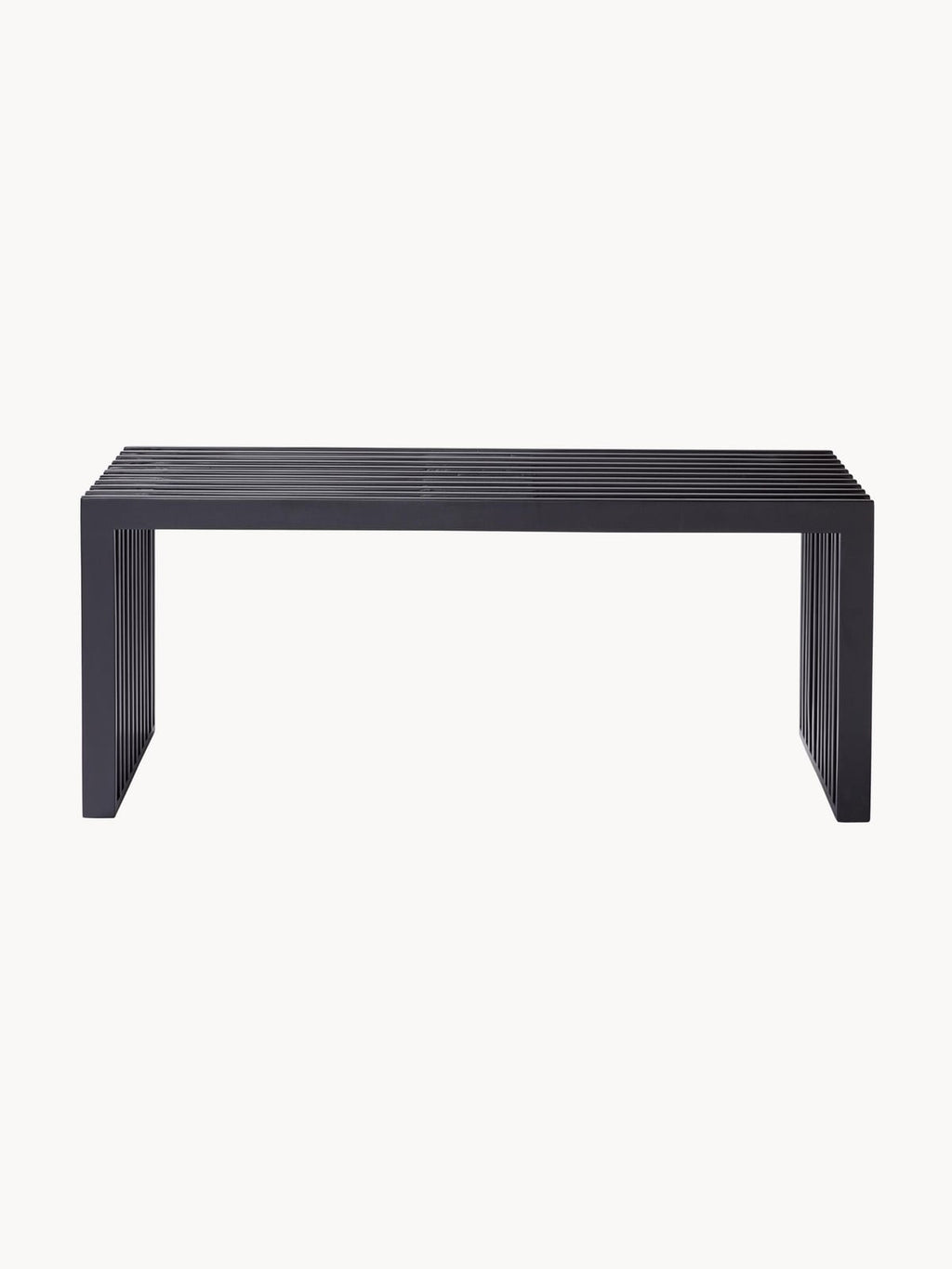 Rib Mahogany Wood Bench